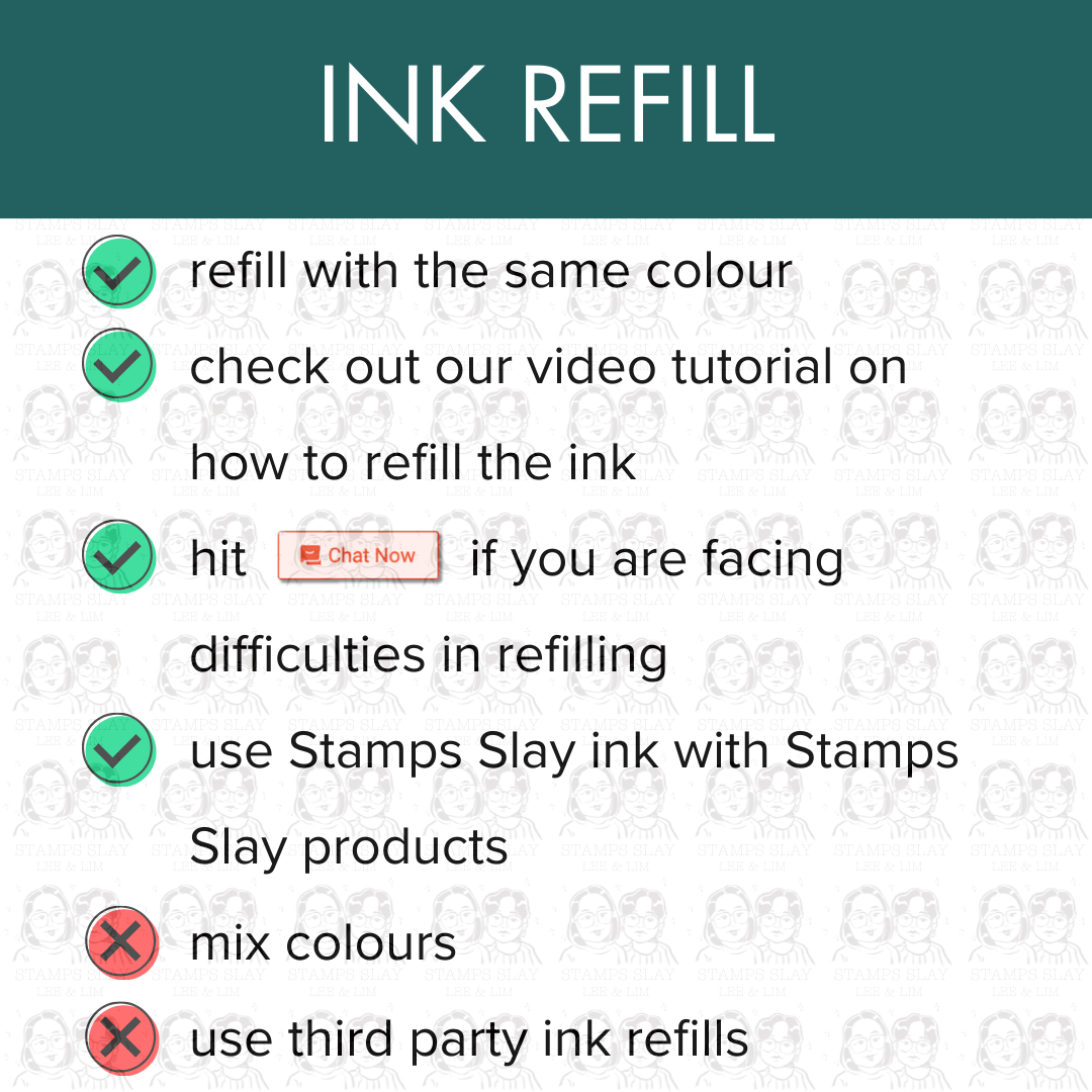 Waterproof Ink Refill – 15ml Bottle