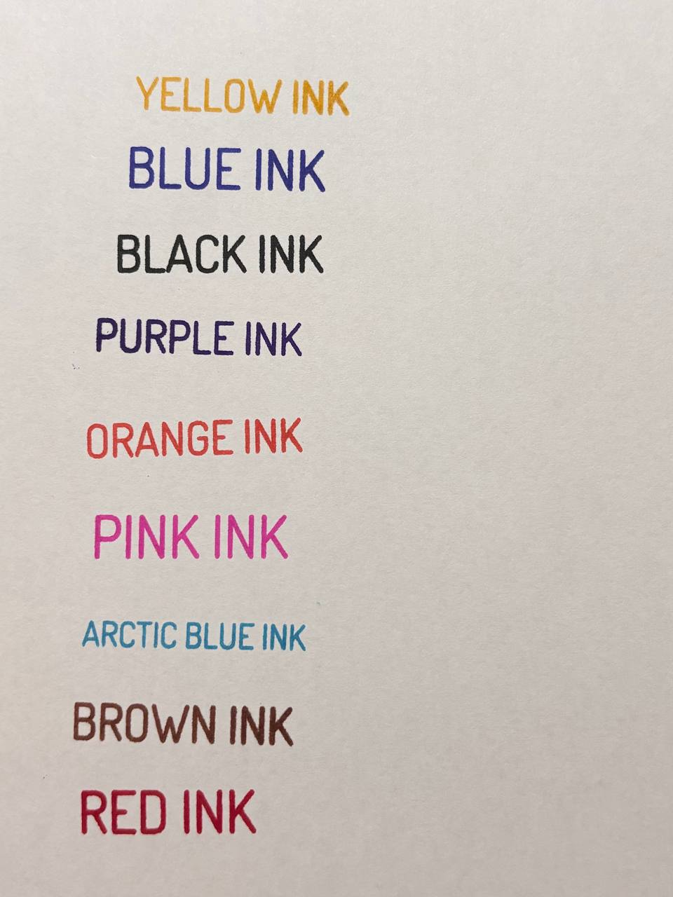 Waterproof Ink Refill – 15ml Bottle