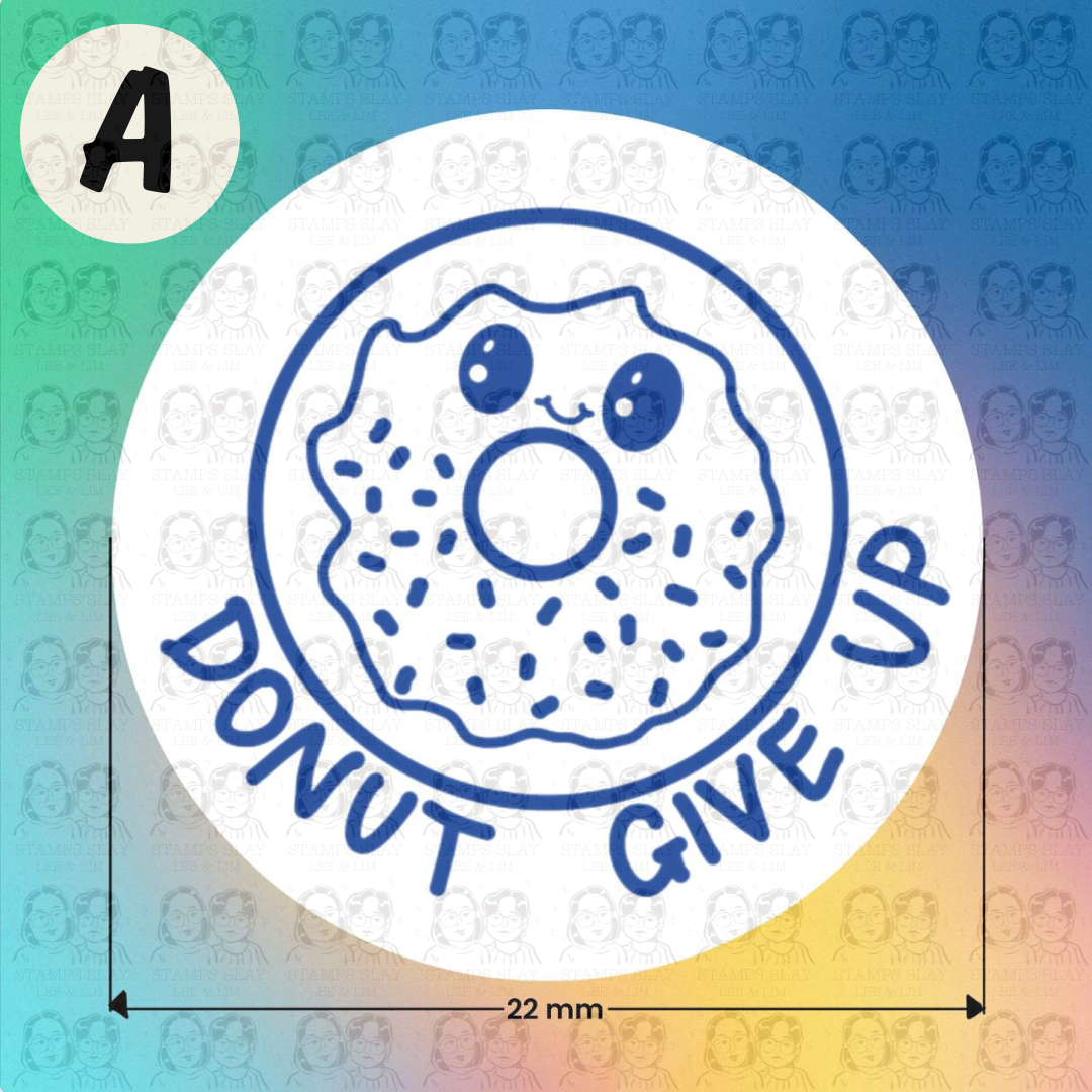 Pre-Inked Teacher Encouragement Stamp – 22mm Round