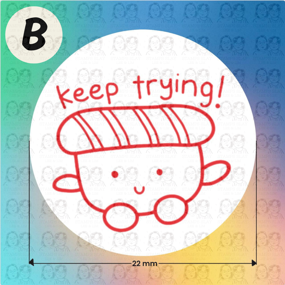 Pre-Inked Teacher Encouragement Stamp – 22mm Round