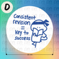 Pre-Inked Teacher Encouragement Stamp – 22mm Round