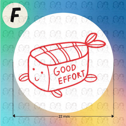 Pre-Inked Teacher Encouragement Stamp – 22mm Round