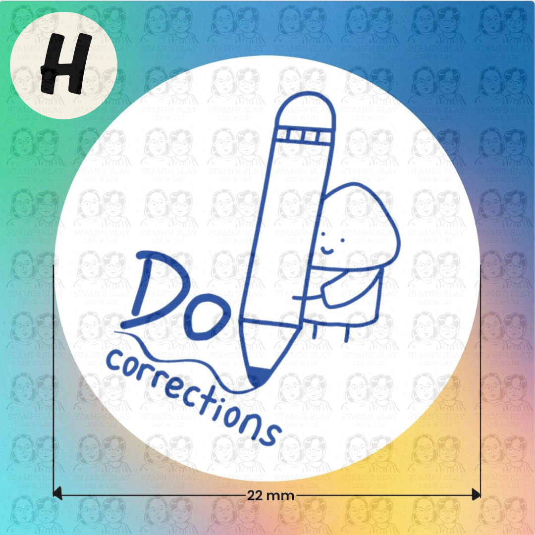 Pre-Inked Teacher Encouragement Stamp – 22mm Round