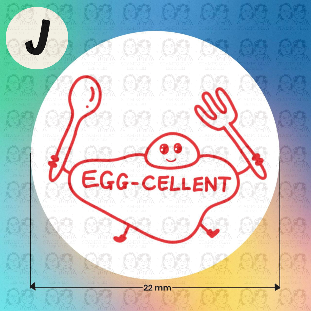 Pre-Inked Teacher Encouragement Stamp – 22mm Round