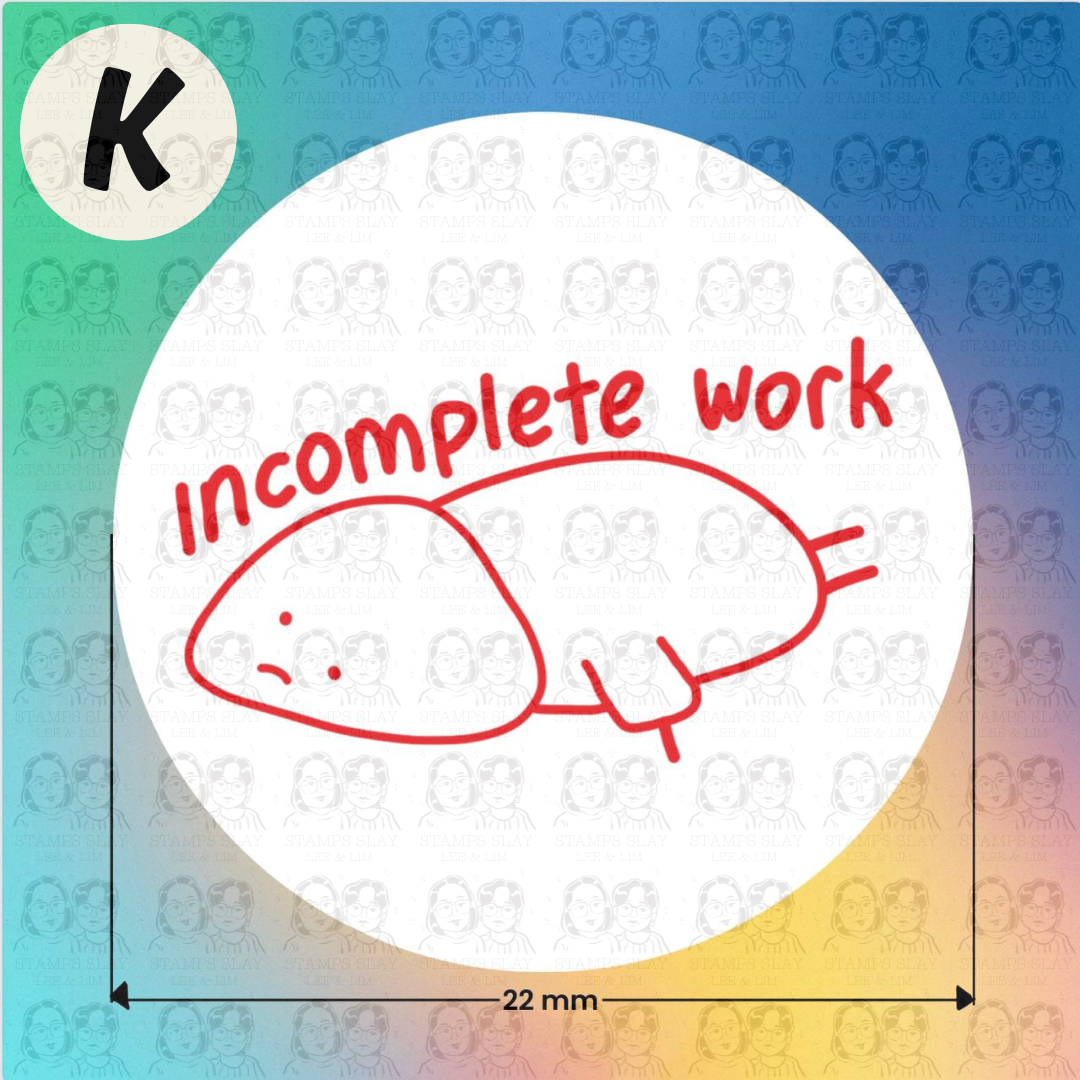 Pre-Inked Teacher Encouragement Stamp – 22mm Round