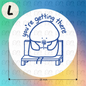 Pre-Inked Teacher Encouragement Stamp – 22mm Round