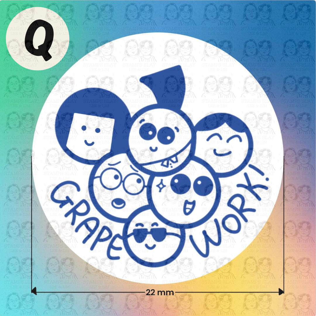 Pre-Inked Teacher Encouragement Stamp – 22mm Round