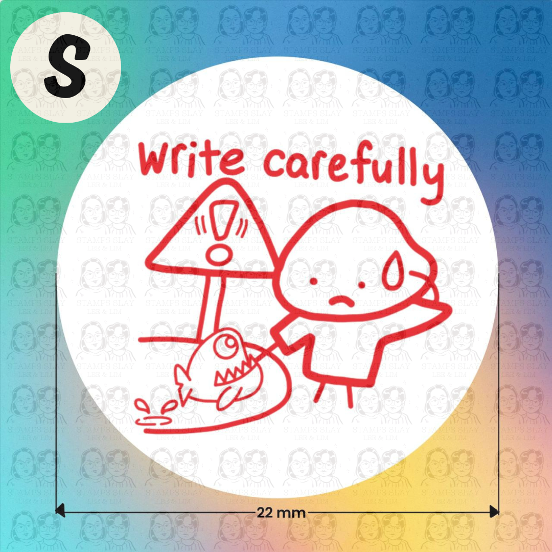 Pre-Inked Teacher Encouragement Stamp – 22mm Round