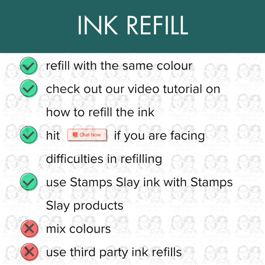 Waterproof Ink Refill – 15ml Bottle