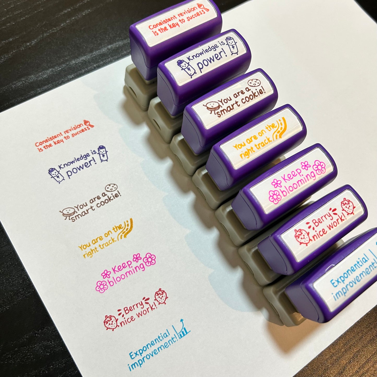 Pre-Inked Affirmation Stamp – 67x43mm Rectangle